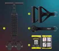 脚蹬拉力器男士扩胸练肩开背家用健身器材腹部腹肌背部