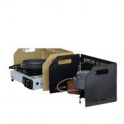 户外露营卡式炉挡风板加厚折叠炉具板炉头灶具罩野营装备