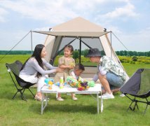 自动帐篷速开户外露营帐篷野营公园遮阳便携折叠带门厅帐篷